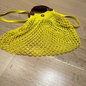 New Longchamp Le Pliage Filet Small Knit Bag